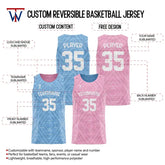 Diamond Grid Custom Reversible Basketball Jersey